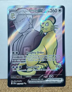 Pokemon TCG Team Rocket's Persian ex 219/182 Destined Rivals NM / MINT - Image 1