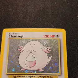 Pokemon TCG Chansey 3/102 Base Set Holo Rare- MP - Image 3