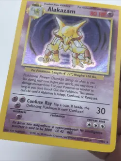Pokemon TCG Alakazam Base Set 1/102 Holo Unlimited Holo Rare - Image 2