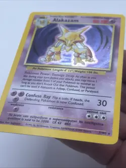Pokemon TCG Alakazam Base Set 1/102 Holo Unlimited Holo Rare - Image 3