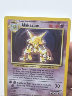 Pokemon TCG Alakazam Base Set 1/102 Holo Unlimited Holo Rare - Image 4
