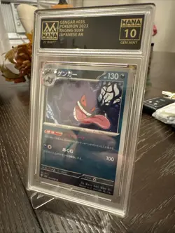 Pokemon GENGAR #035 RAGING SURF MANA 10 GEM MINT PSA 10 BGS -AI GRADE- - Image 3