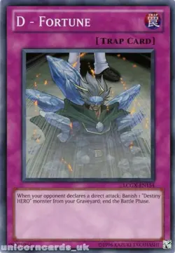 D - Fortune - LCGX-EN154 - Common - Unlimited Edition - Lightly Played - Image 1