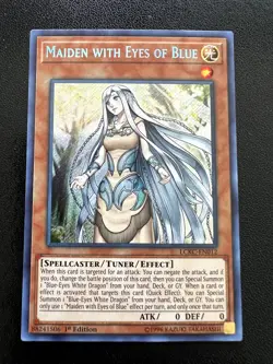 Maiden with Eyes of Blue Secret Rare 1st Edition LCKC-EN012 LP - Image 1