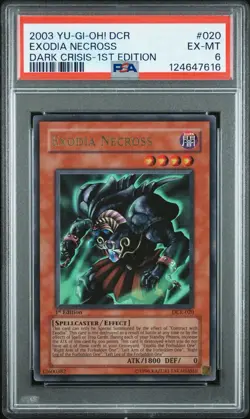 2003 Yu-Gi-Oh! Exodia Necross Dark Crisis DCR 1st Edition Ultra Rare PSA 6 - Image 1