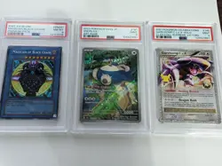 3x PSA LOT - 2 POKEMON + Yu-Gi-Oh Magician of Black Chaos PP01-EN001 Premium - Image 2