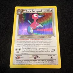 Pokemon TCG Dark Porygon2 Neo Destiny Holo Card 8/105 Unlimited Rare - Image 1