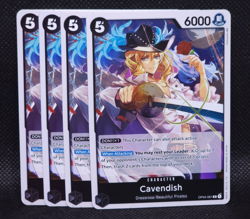 One Piece Card Game OP04-081 Cavendish Playset x4 - Image 1