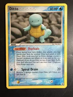 Pokemon TCG Ditto Delta Species Card 64/113 Squirtle 2005 - Image 1