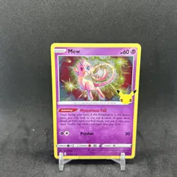 Mew 011/025 - 2021 Celebrations 25th Anniversary Holo Rare Pokemon TCG Card NM - Image 2