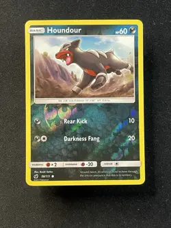 Houndour 58/111 Crimson Invasion Reverse Holo Pokemon Card 2017 - Image 1