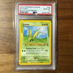Scyther PSA 10 Pokemon Card. WOTC Black Star Promo #45. 2002 GEM MINT. - Image 1