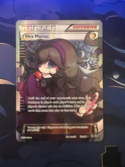 Pokemon TCG Hex Maniac 75a/98 Art Promo Trainer Full Art Rare LP Condition Card - Image 1