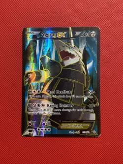 Aggron EX (153 Full Art) 153/160 XY - Primal Clash Pokemon Card TCG - Image 1