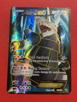 Aggron EX (153 Full Art) 153/160 XY - Primal Clash Pokemon Card TCG - Image 2