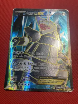 Aggron EX (153 Full Art) 153/160 XY - Primal Clash Pokemon Card TCG - Image 3
