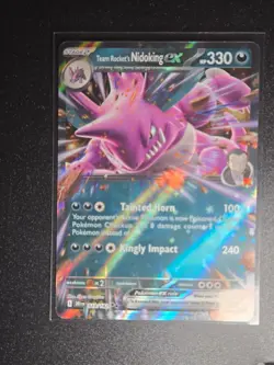Team Rocket's Nidoking EX 119/182 - Destined Rivals - Pokemon Card - Near Mint - Image 1