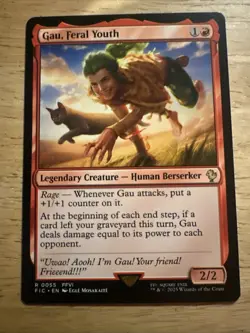 Gau, Feral Youth Commander: Final Fantasy MTG Magic the Gathering - Image 1