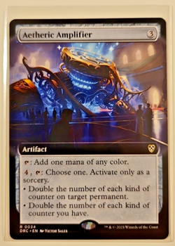Aetheric Amplifier 0034 Extended Art Reg Rare MTG Commander: Aetherdrift NM - Image 1