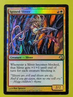 FOIL Spined Sliver x1 Premium Deck Series: Slivers 1x MTG Magic the Gathering - Image 1