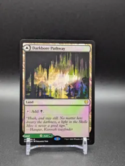MTG Darkbore Pathway/Slitherbore Pathway Kaldheim Regular Rare - Image 1