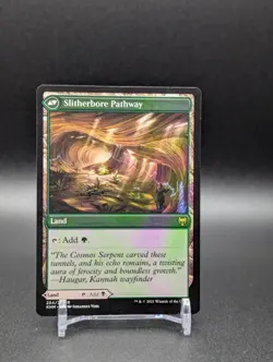 MTG Darkbore Pathway/Slitherbore Pathway Kaldheim Regular Rare - Image 2