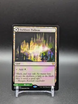 MTG Darkbore Pathway/Slitherbore Pathway Kaldheim Regular Rare - Image 1