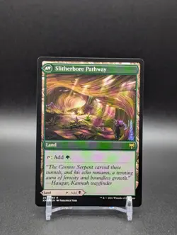 MTG Darkbore Pathway/Slitherbore Pathway Kaldheim Regular Rare - Image 2