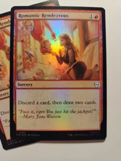 2x Foil Romantic Rendezvous MtG Marvel's Spider-Man 0086 C Magic The Gathering - Image 2
