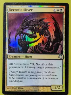 FOIL Necrotic Sliver x1 Premium Deck Series: Slivers 1x MTG Magic the Gathering - Image 1
