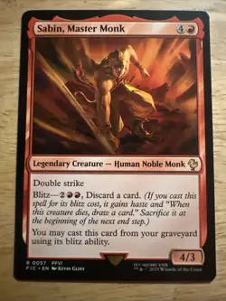 Sabin, Master Monk 57 NM MTG FINAL FANTASY Commander Magic - Image 1