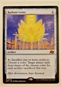 Radiant Lotus 0240 Reg Mythic Artifact MTG Aetherdrift NM - Image 1