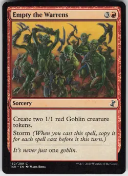 MTG Empty the Warrens 162 Time Spiral: Remastered C Normal NM - Image 1