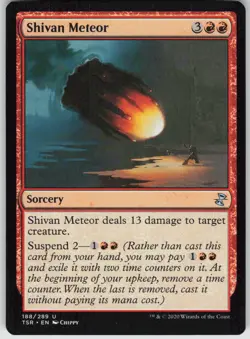 MTG Shivan Meteor 188 Time Spiral: Remastered U Normal NM - Image 1