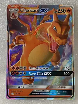 Pokemon Charizard GX Sun & Promo SM211 Holo Hidden Fates Tin NM/M - Image 1