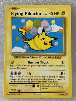 Pokemon TCG Flying Pikachu 110/108 Evolutions NM - Image 1