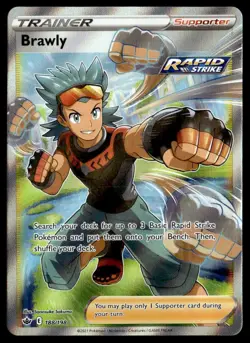 Brawly (Full Art) 188/198 Chilling Reign English Pokemon Card - Image 1