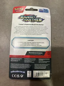 Pokemon TCG Journey Together Scraggy Booster Checklane Blister Pack Sealed #7 - Image 2