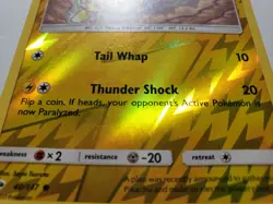 REVERSE HOLO Pikachu 40/147 NM - Burning Shadows Pokemon Card - Saya Tsuruta Art - Image 2