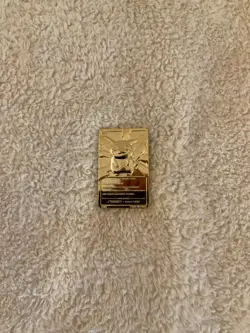 Three 23K Gold Pokemon Plated Trading Heavy Vintage Cards with Complete Cases - Image 2