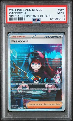 2024 POKEMON SFA EN-SHROUDED FABLE SPECIAL ILLUSTRATION RARE CASSIOPEIA PSA 9 - Image 1