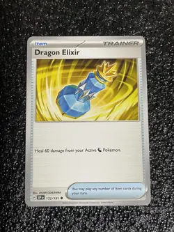 Pokemon Dragon Elixir 172/191 Regular Uncommon Surging Sparks Trainer 2024 - Image 1