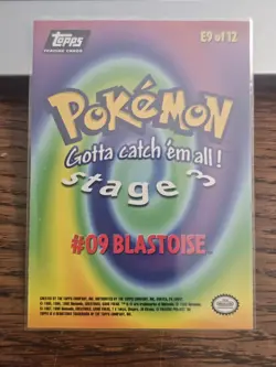1999 Topps Pokemon Stage 3 Blastoise #09 #E9 - Image 2