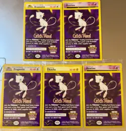 5x SEALED Black Star Promo WB Movie Pokemon Cards PIKACHU/DRAGONITE x2/MEWTWO x2 - Image 1