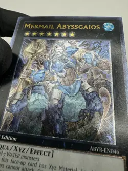 NM 1st Edition Yugioh Mermail Abyssgaios (UTR) ABYR-EN046 Ultimate Rare - - Image 4