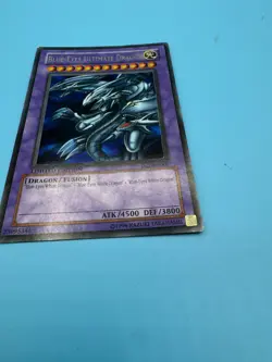 Yugioh! Blue-Eyes Ultimate Dragon JMP-EN005 Secret Holo Rare Limited Edition LP! - Image 3