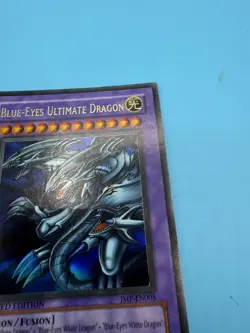 Yugioh! Blue-Eyes Ultimate Dragon JMP-EN005 Secret Holo Rare Limited Edition LP! - Image 4