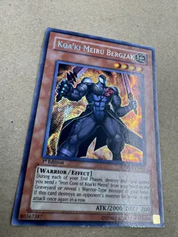 Yugioh Koaâ€™Ki Meiru Bergzak TSHD-EN099 Secret Rare 1st Ed - Image 6