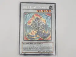 YuGiOh TCG Iron Chain Dragon - Crossroads of Chaos (CSOC) Unlimited - Image 1