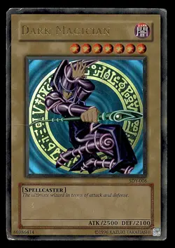 Yugioh Dark Magician SDY-006 Ultra Rare HP Card - Image 1